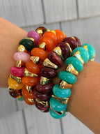 Orange Chunky Multicolor Bracelet