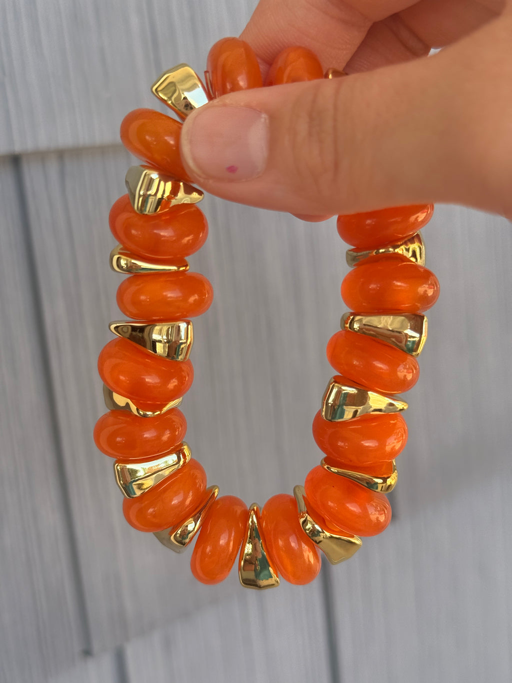 Orange Chunky Multicolor Bracelet