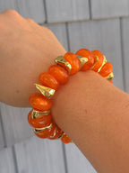 Orange Chunky Multicolor Bracelet