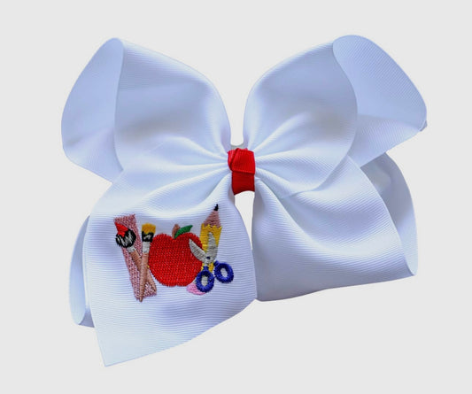 Back 2 School Bow 4inch