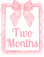 Pink Bow Milestone Cards